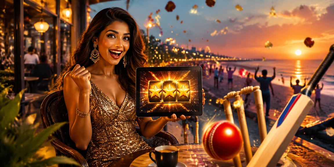 Vibrant Indian cricket fans enjoying live betting on mobile devices