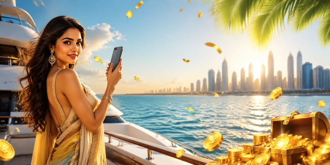 Mobile player enjoying live casino gaming on the beach in India